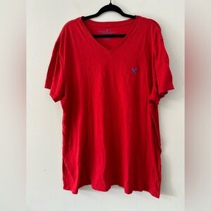 American Eagle Outfitters Red Short Sleeve Tee